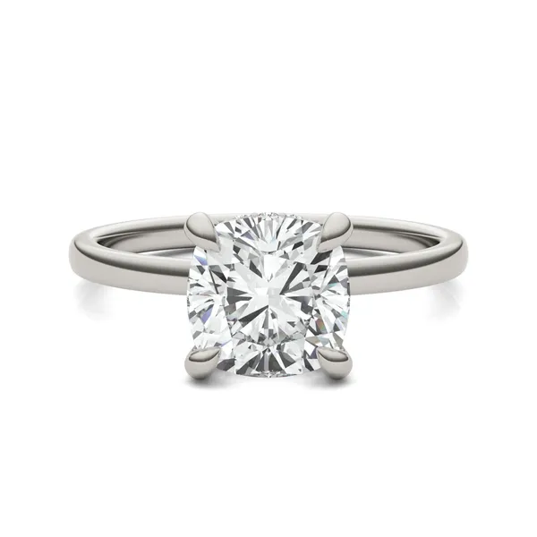 Cushion Custom Hidden Halo Classic Engagement Ring